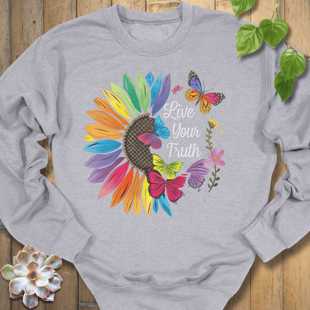 Sport Grey / S Live Your Truth Sweatshirt Sweatshirt