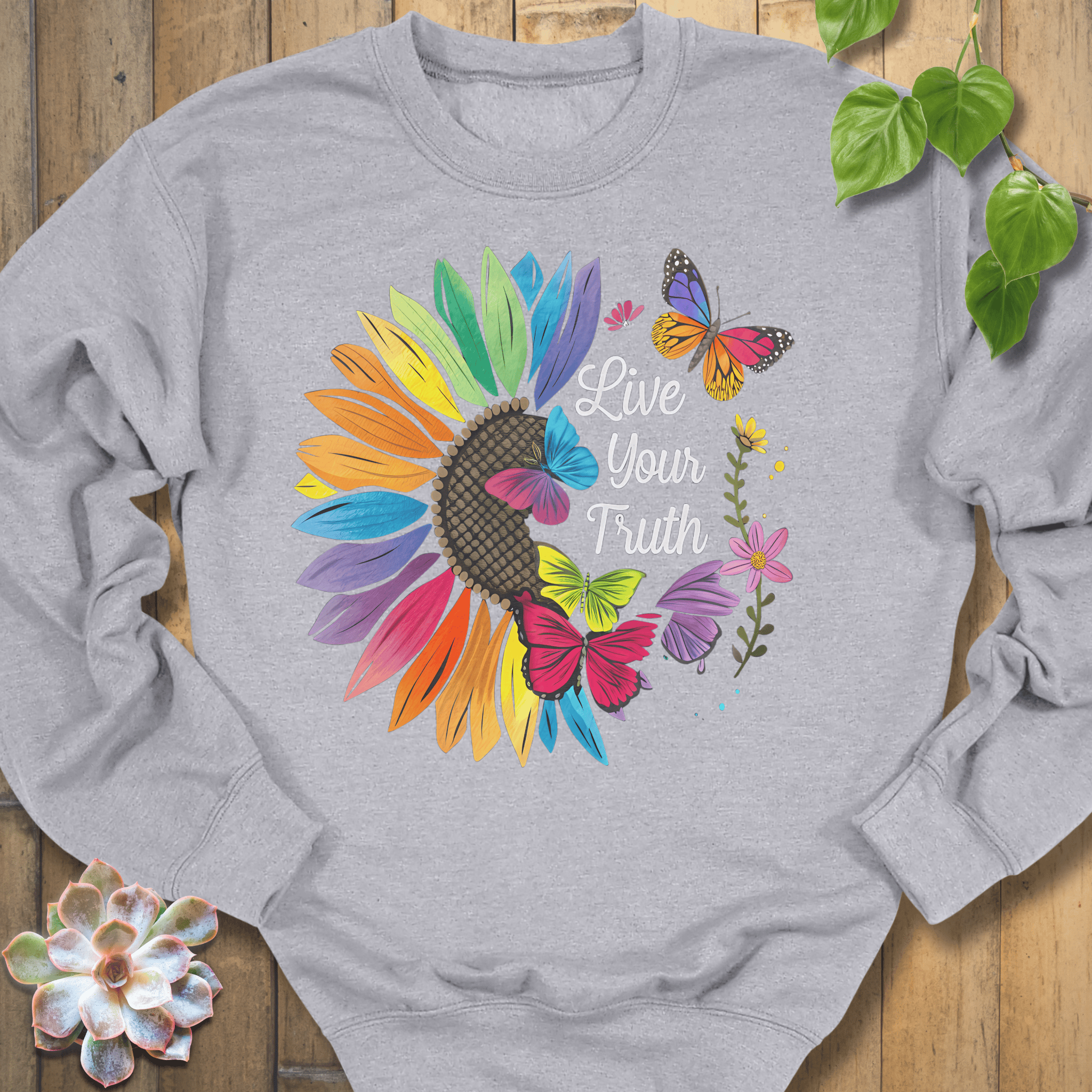 Sport Grey / S Live Your Truth Sweatshirt Sweatshirt
