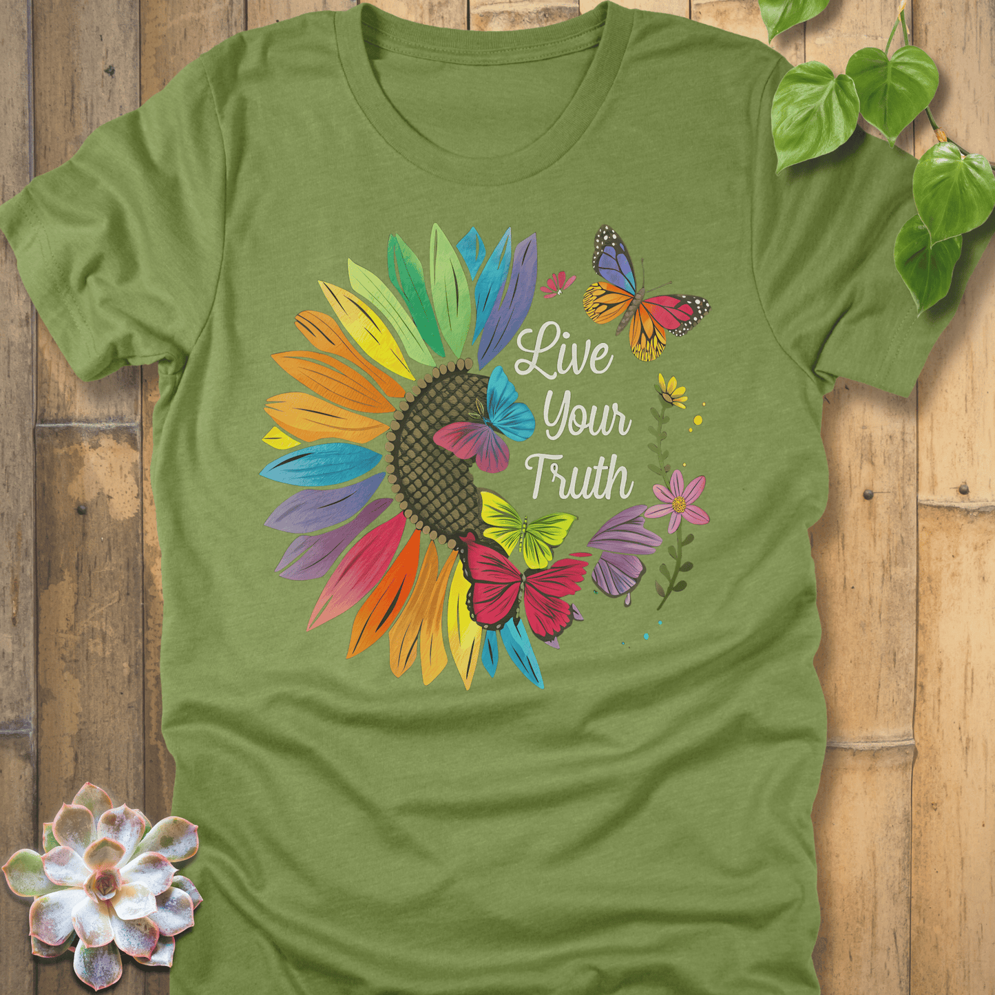 Heather Green / S Live Your Truth T-Shirt T-Shirt