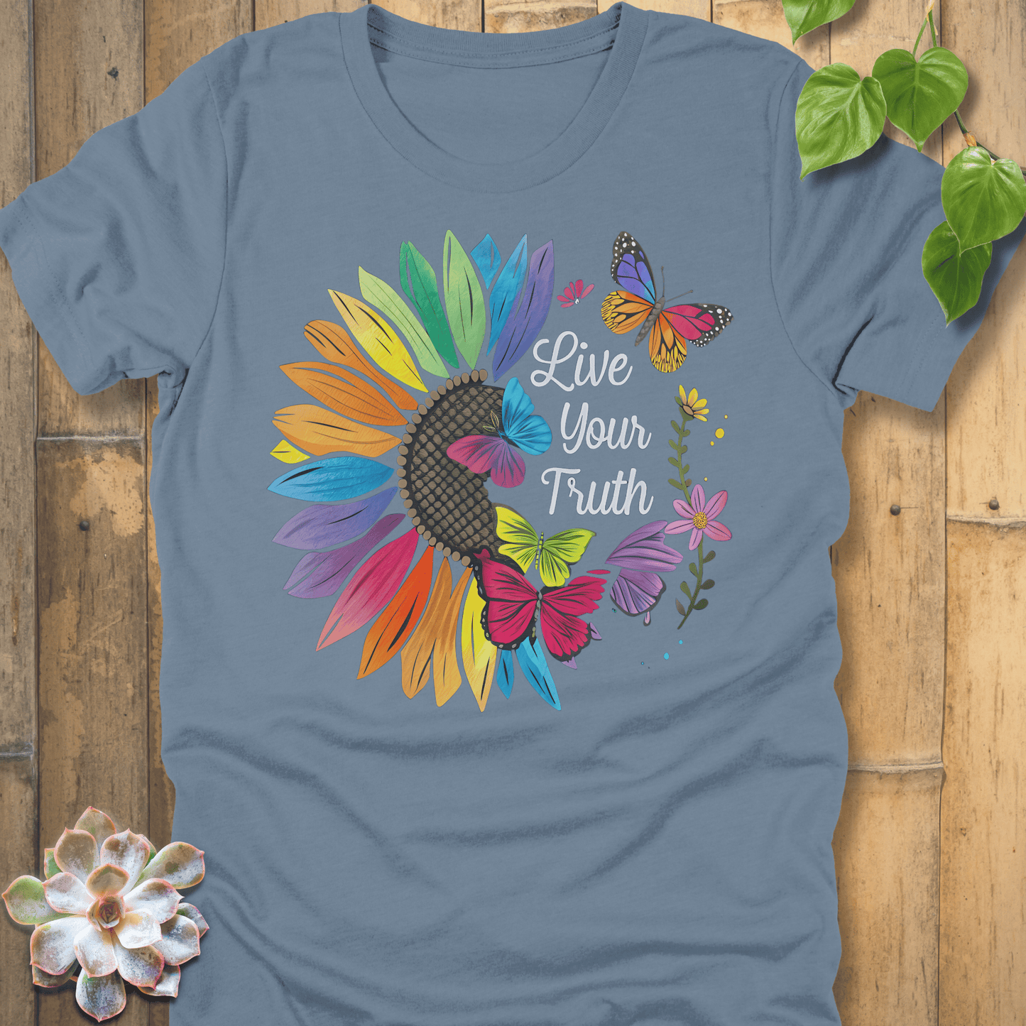 Steel Blue / S Live Your Truth T-Shirt T-Shirt