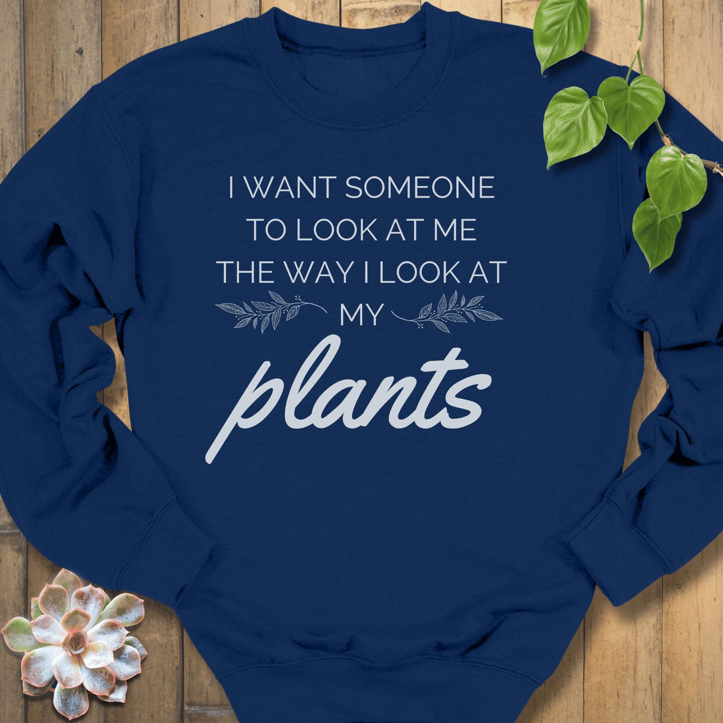 Navy / S Look At Me Sweatshirt Sweatshirt