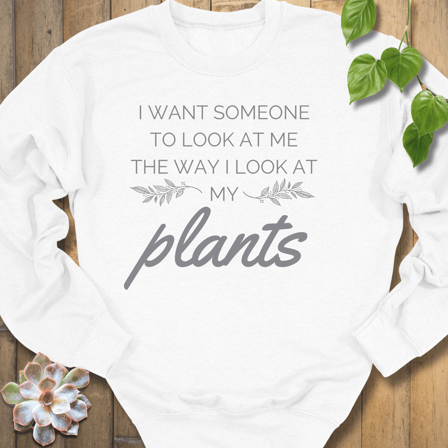 White / S Look At Me Sweatshirt Sweatshirt