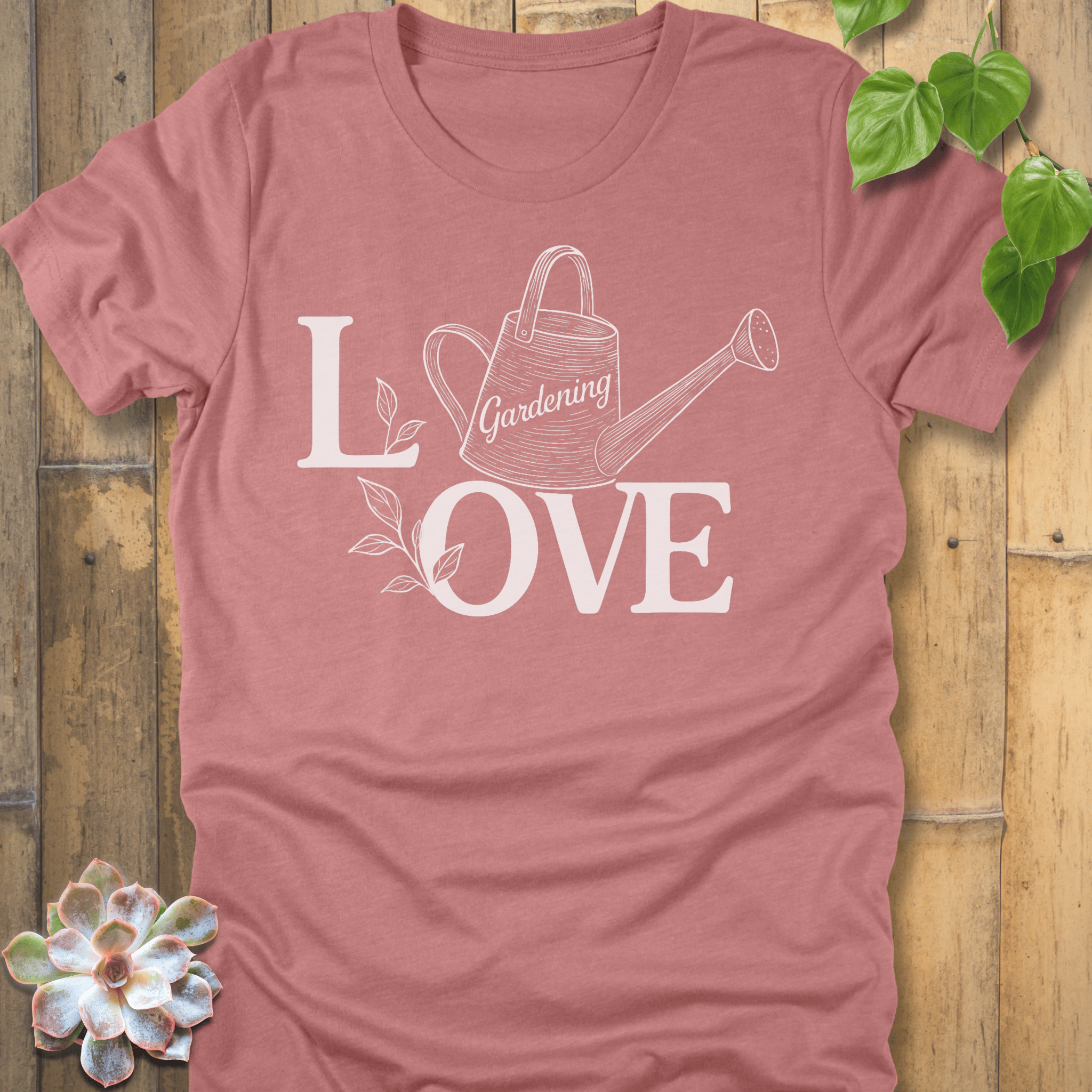 Heather Mauve / S Love Gardening T-Shirt T-Shirt