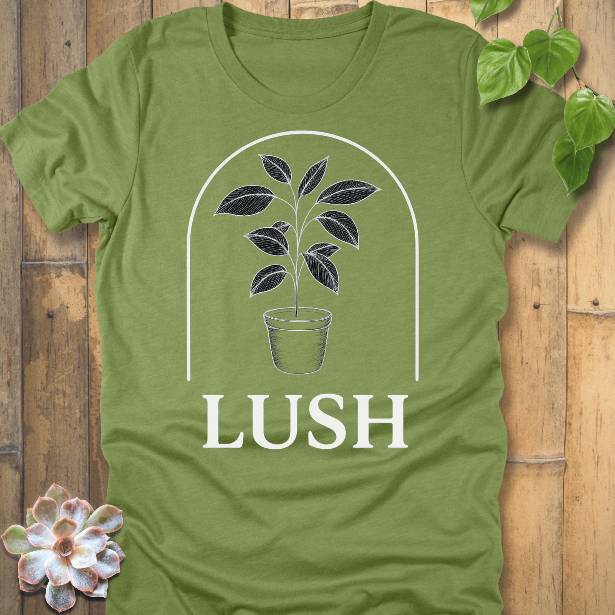 Heather Green / M Lush T-Shirt T-Shirt