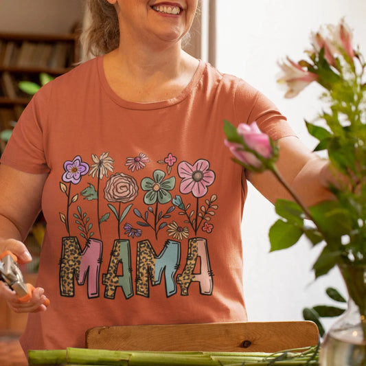 Heather Clay / XS Mama Flower T-Shirt T-Shirt