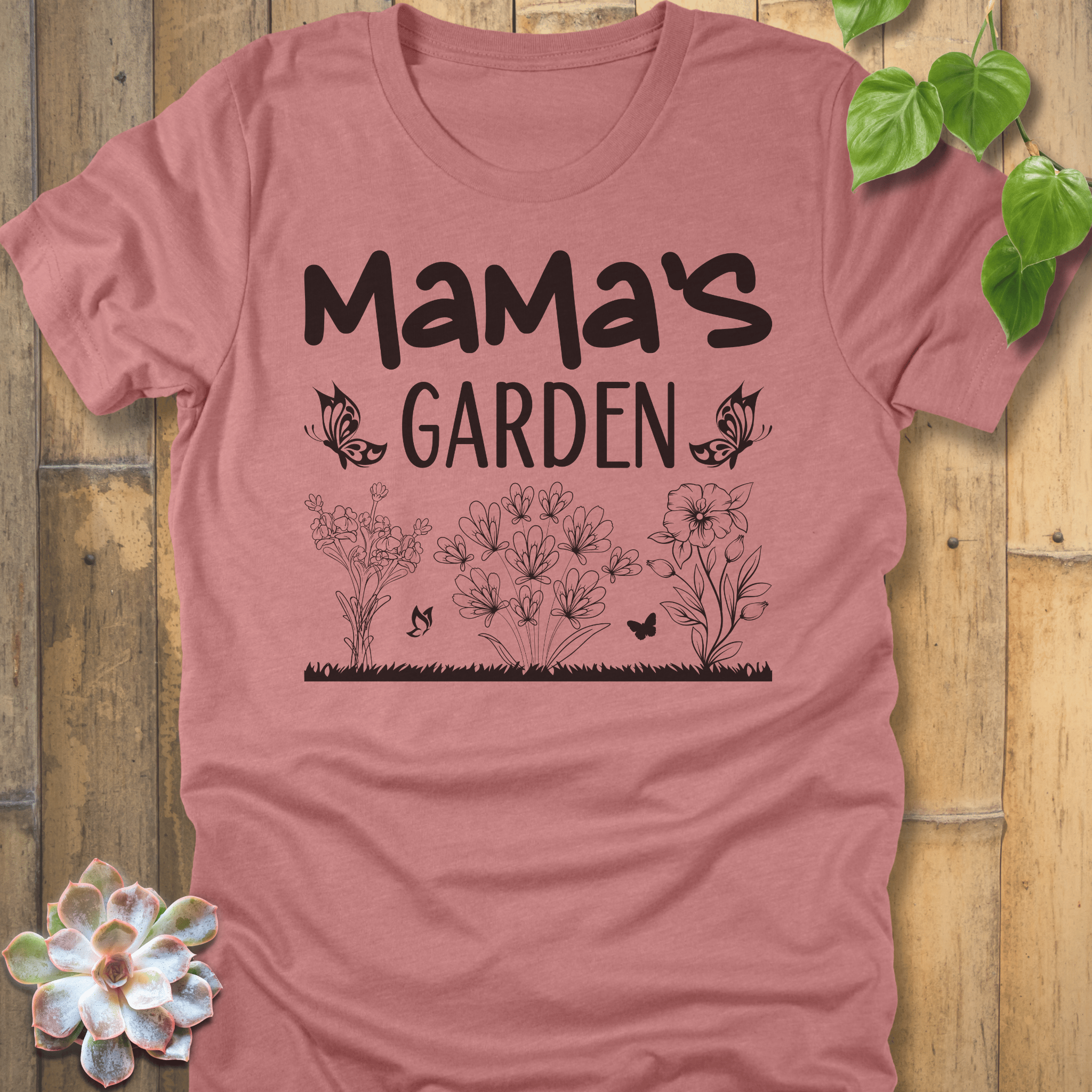 Heather Mauve / S Mama's Garden T-shirt T-Shirt