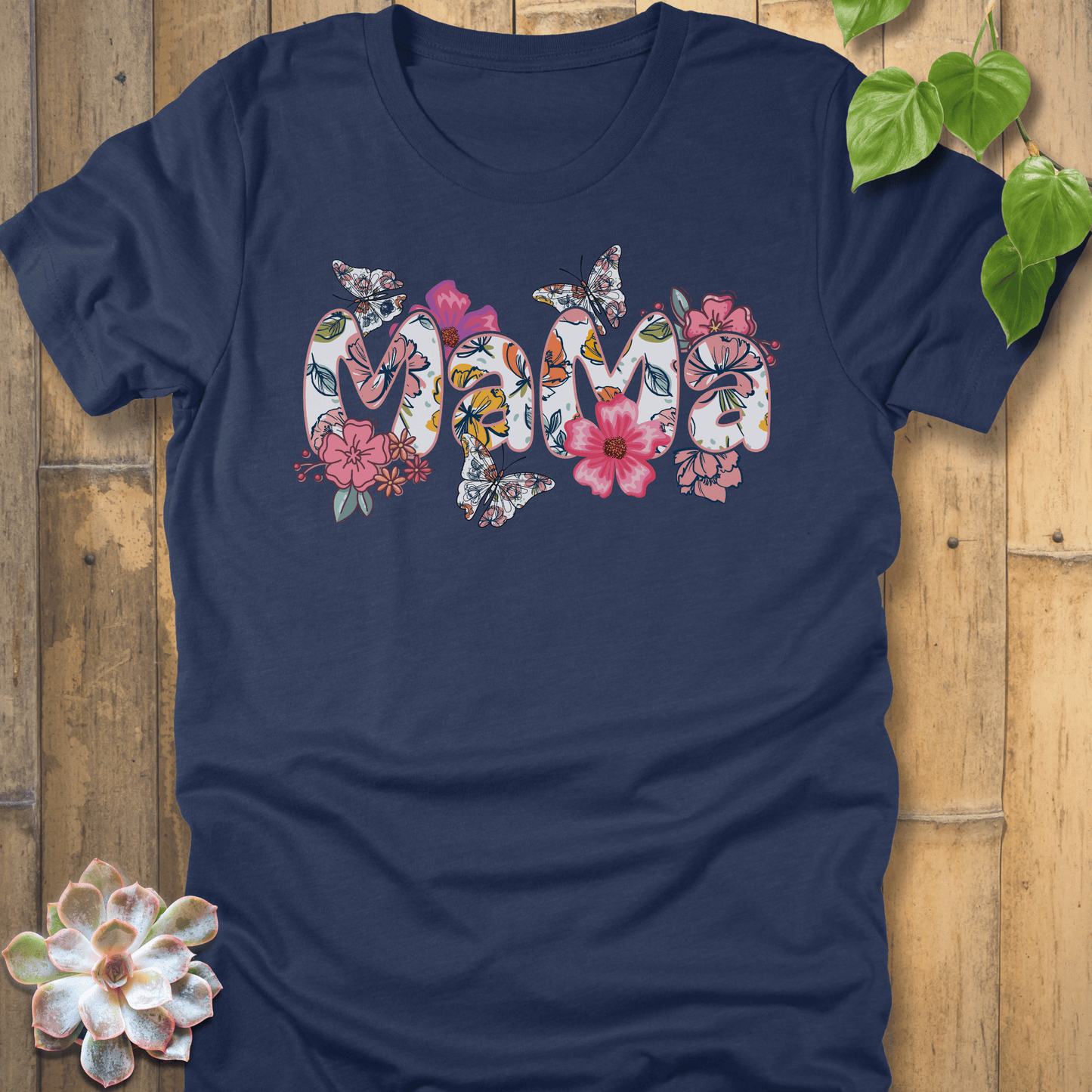 Heather Navy / S Mama T-shirt T-Shirt