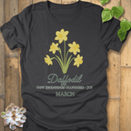 Dark Grey Heather / S March Daffodil T-shirt T-Shirt