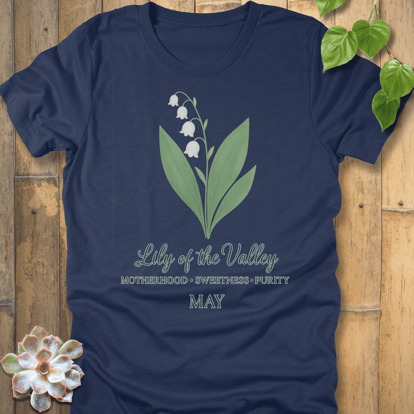 Heather Navy / S May Lily Of The Wall T-shirt T-Shirt