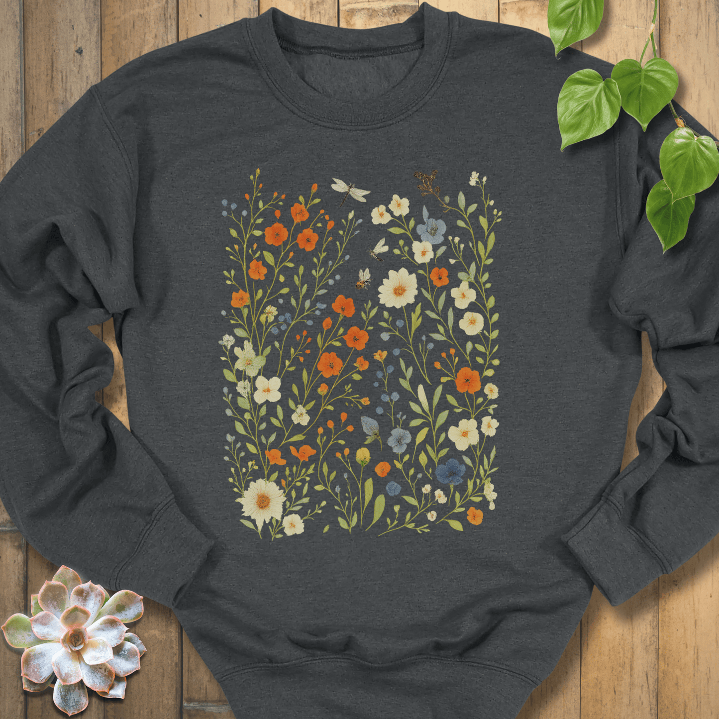 Dark Heather / S Meadow Magic Sweatshirt Sweatshirt