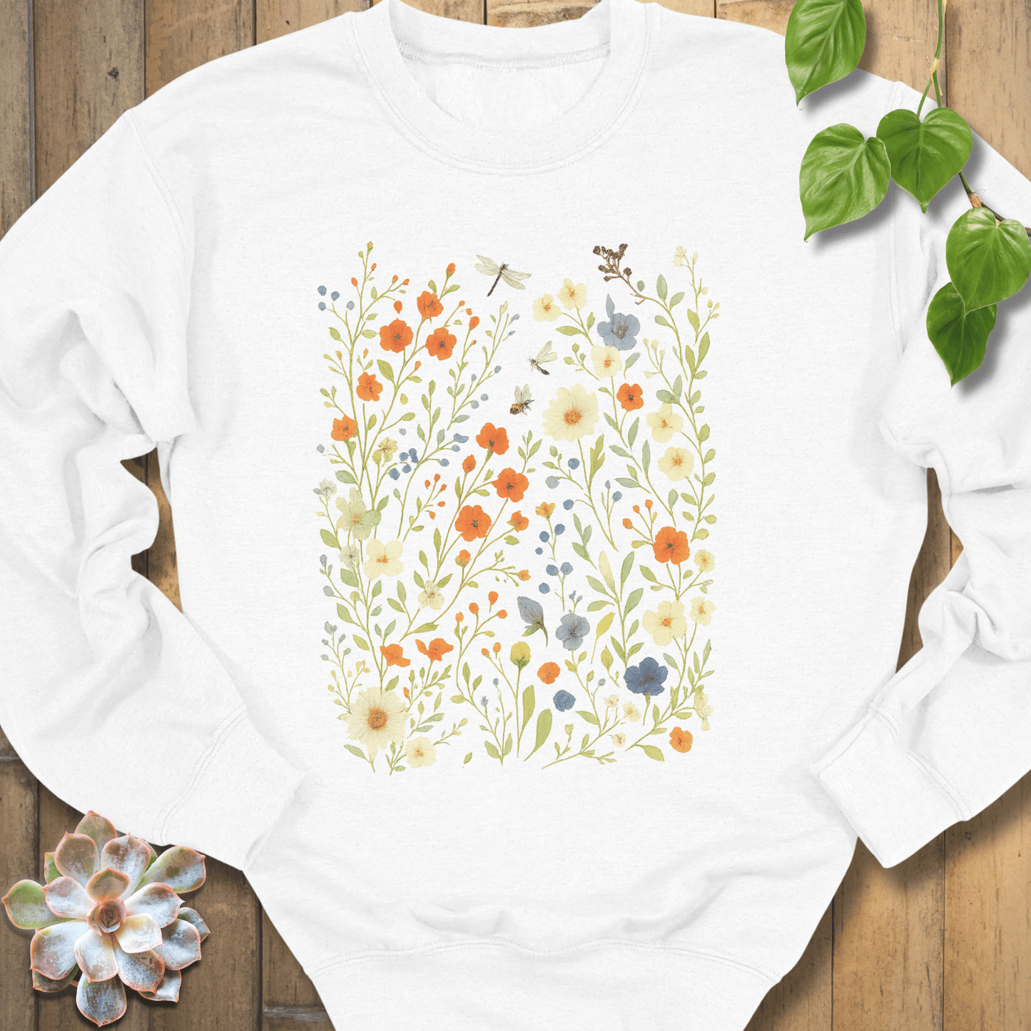 White / S Meadow Magic Sweatshirt Sweatshirt