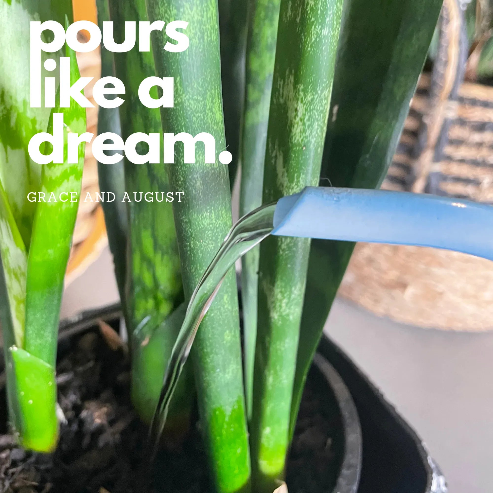 Metal Indoor Watering Can | Blue Garden Accessories