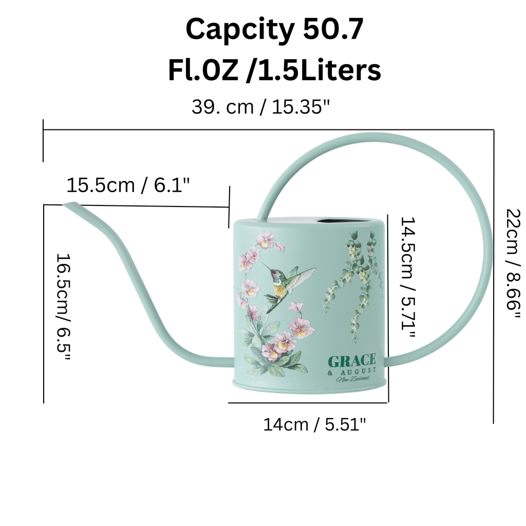 Metal Indoor Watering Can | Sage Green Garden Accessories