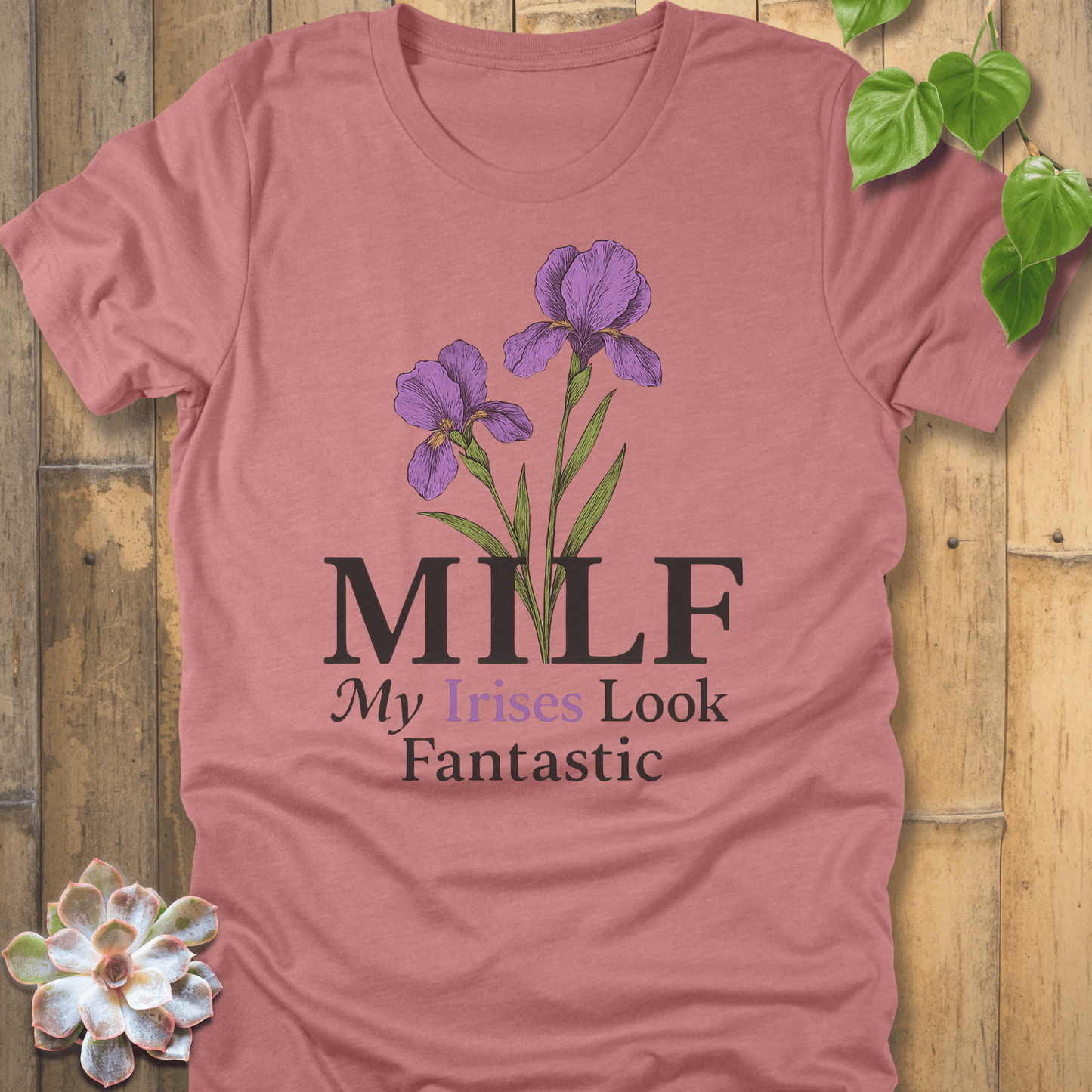Heather Mauve / S MILF T-shirt T-Shirt