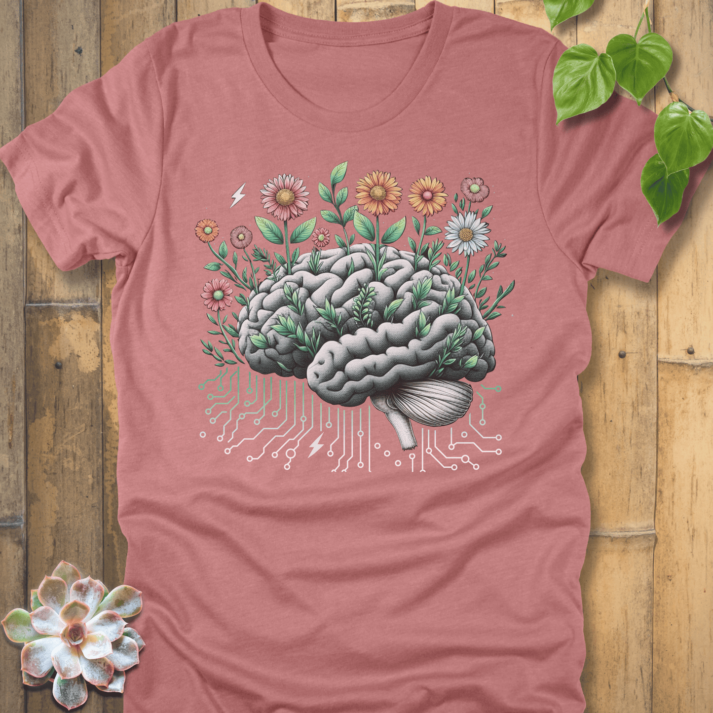 Heather Mauve / S Mind In Bloom T-Shirt T-Shirt