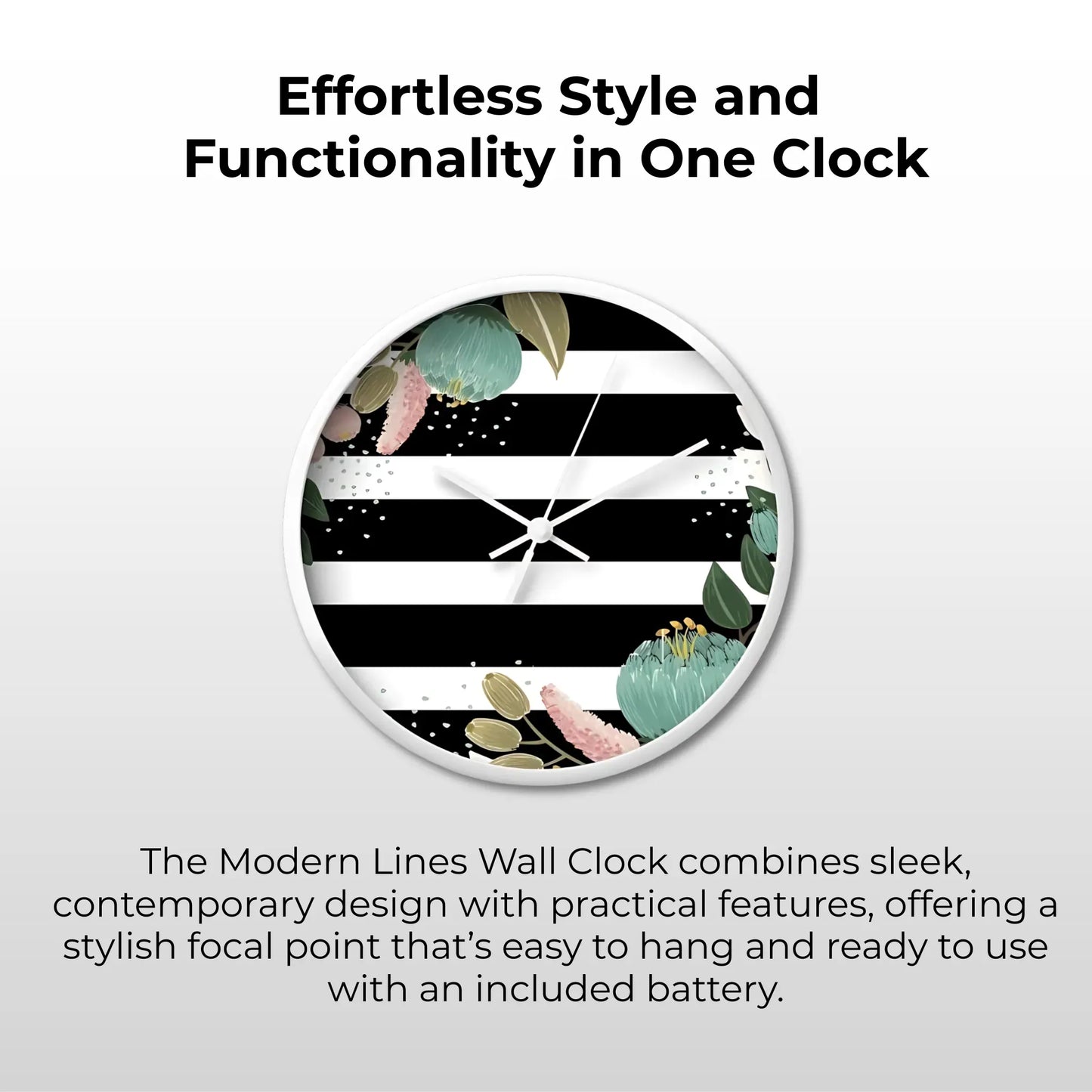 Modern Lines Wall Clock Wall Clocks