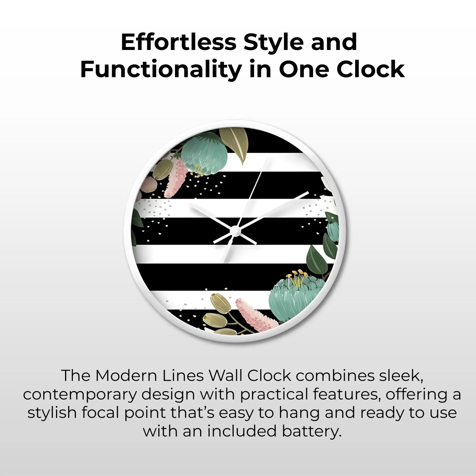 Modern Lines Wall Clock Wall Clocks