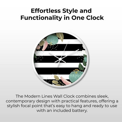 Modern Lines Wall Clock Wall Clocks