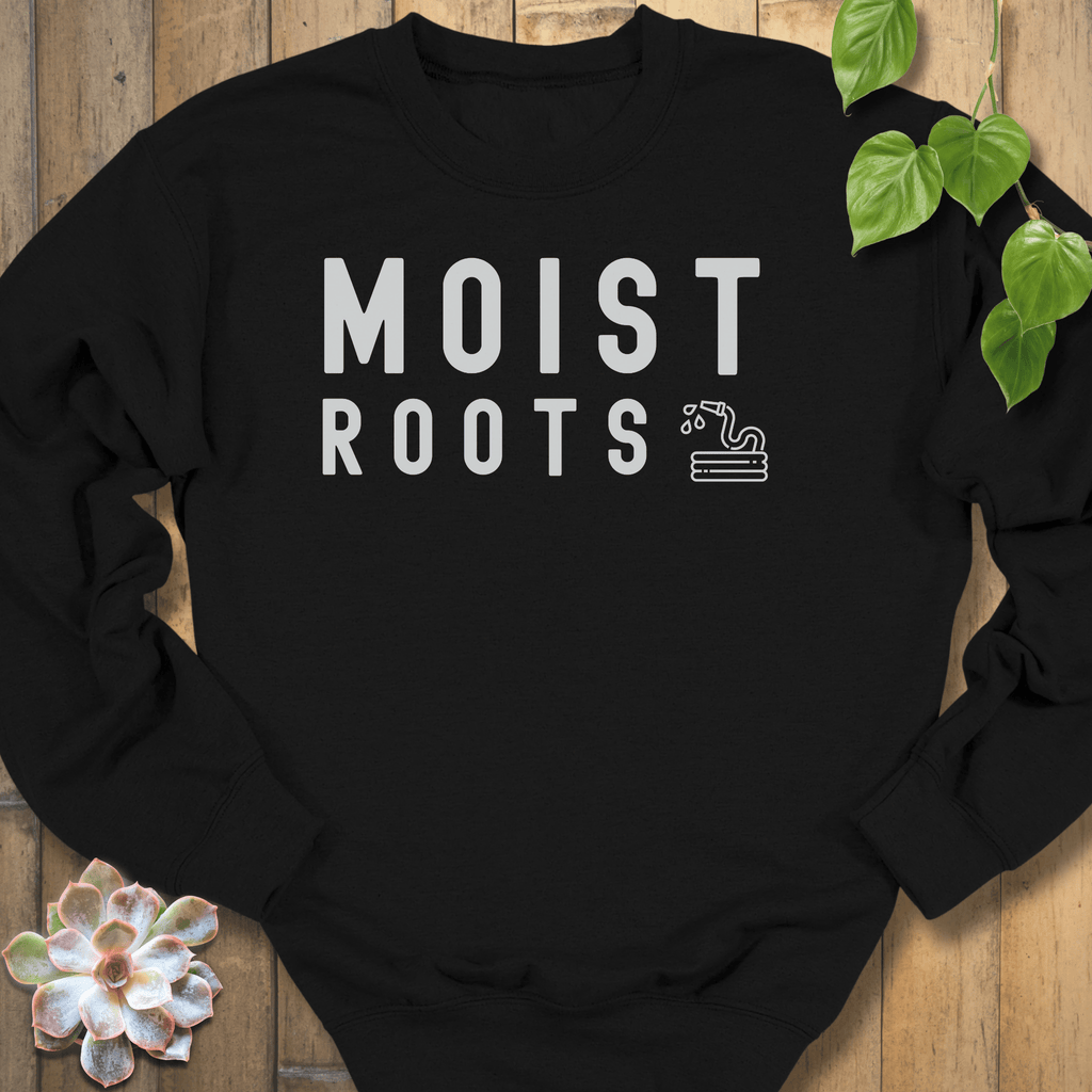 Black / S Moist Roots Sweatshirt Sweatshirt