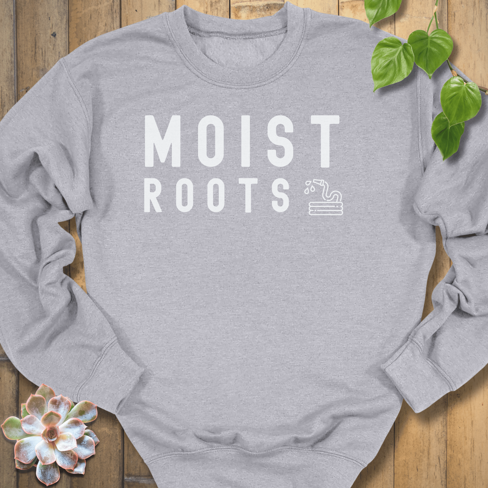 Sport Grey / S Moist Roots Sweatshirt Sweatshirt