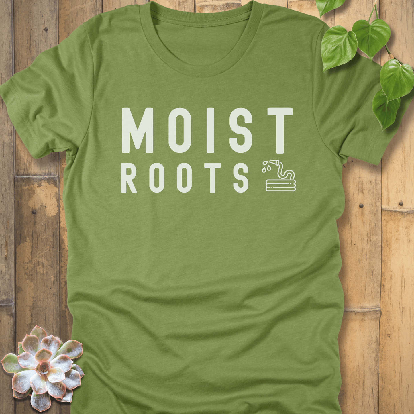 Heather Green / M Moist Roots T-Shirt T-Shirt