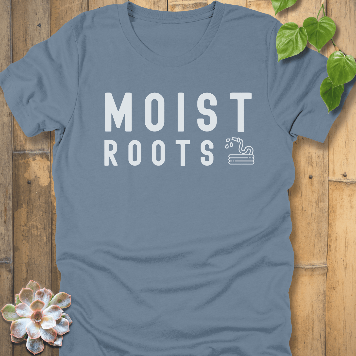 Steel Blue / S Moist Roots T-Shirt T-Shirt