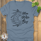 Steel Blue / S Mom Wife Boss T-Shirt T-Shirt