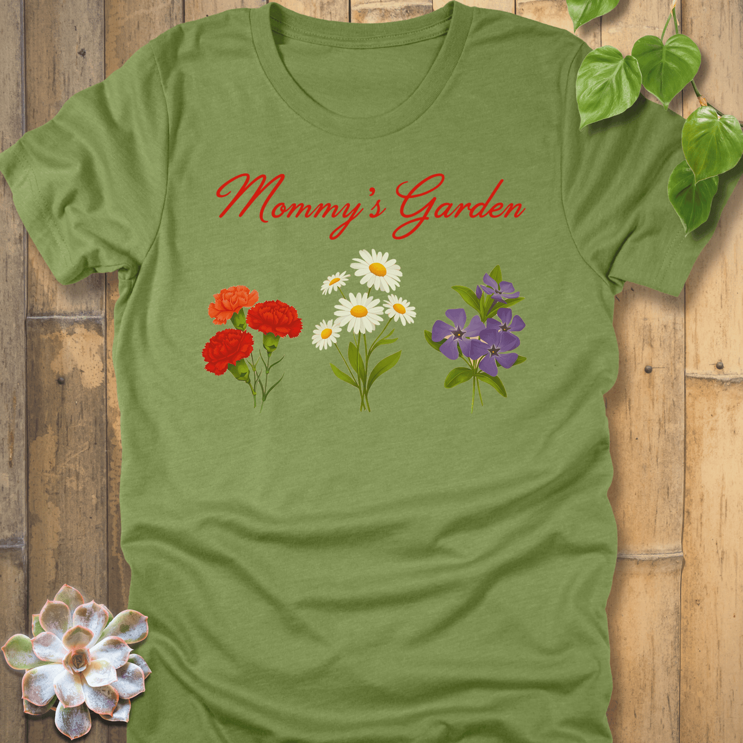 Heather Green / S Mommy's Garden T-shirt T-Shirt