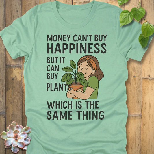 Heather Mint / S Money Can Buy Plants T-Shirt T-Shirt