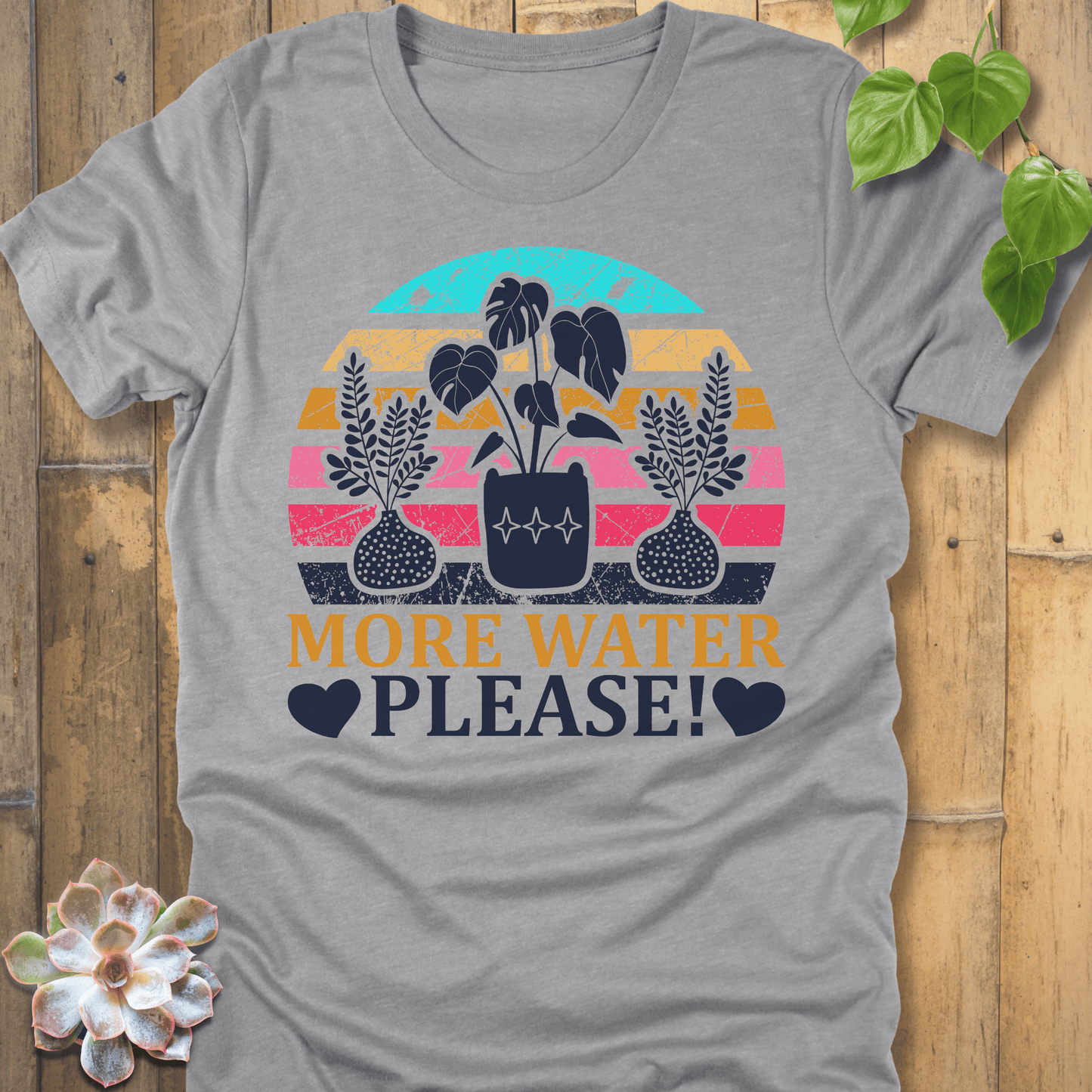 Athletic Heather / S More Water Please T-Shirt T-Shirt