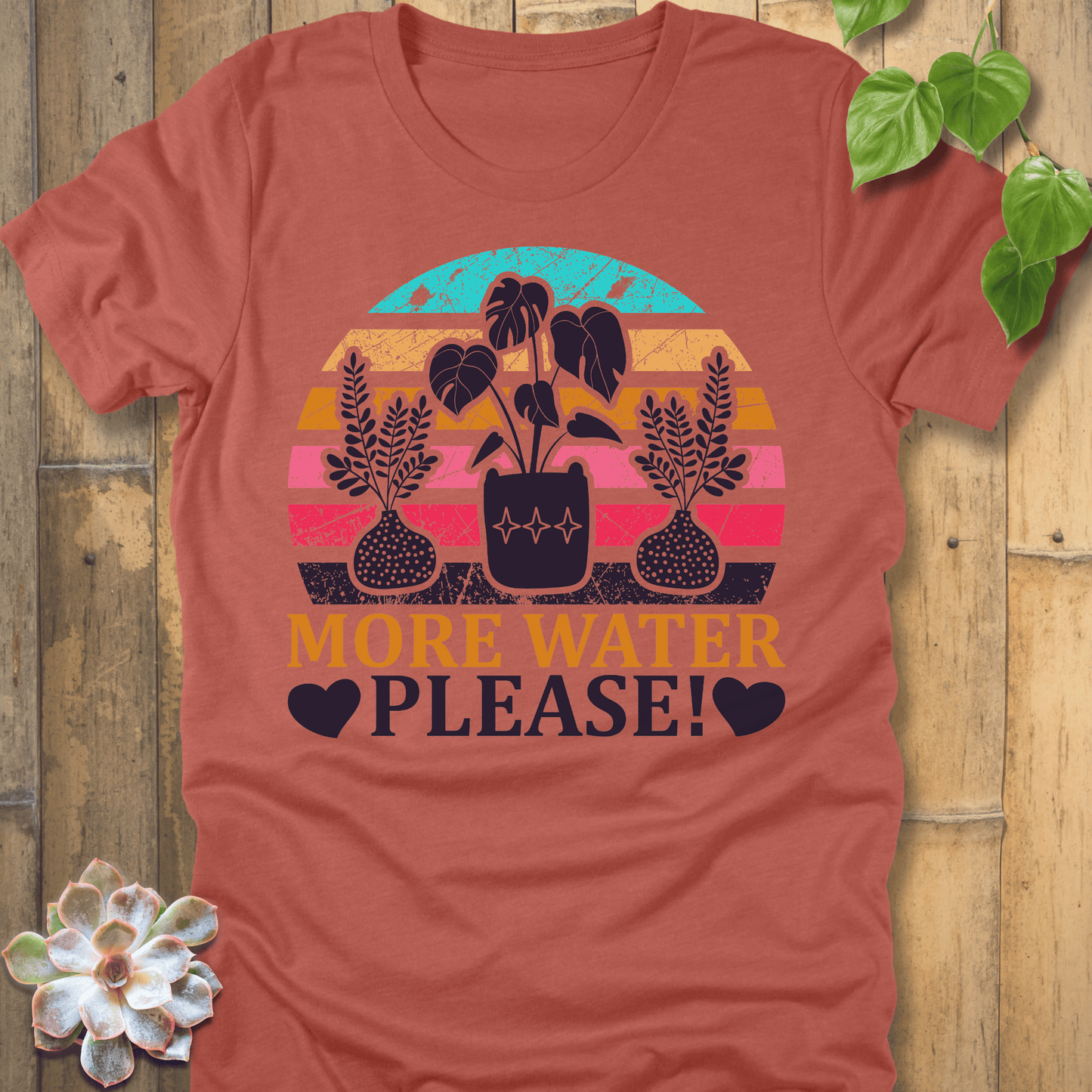 Heather Clay / S More Water Please T-Shirt T-Shirt