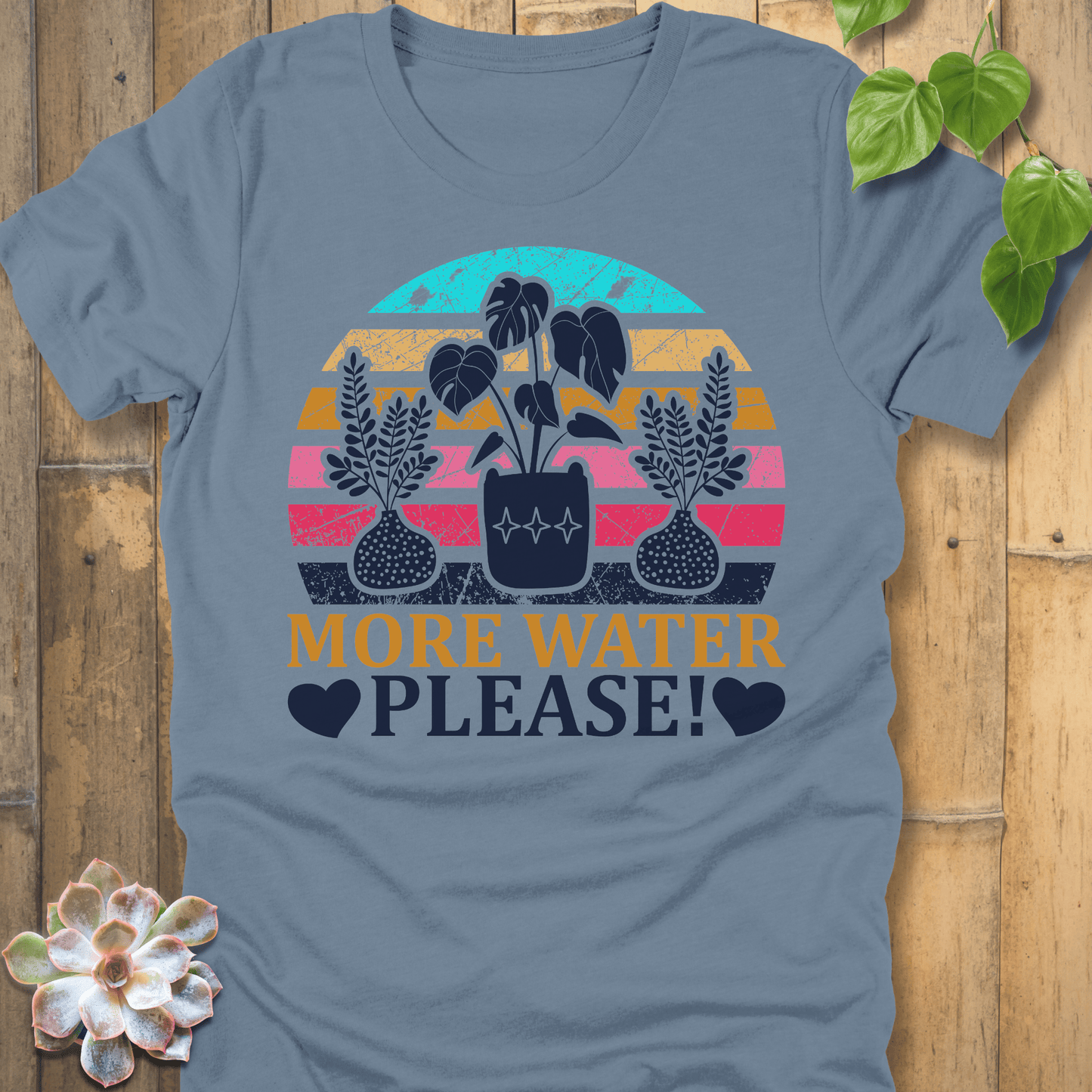 Steel Blue / S More Water Please T-Shirt T-Shirt