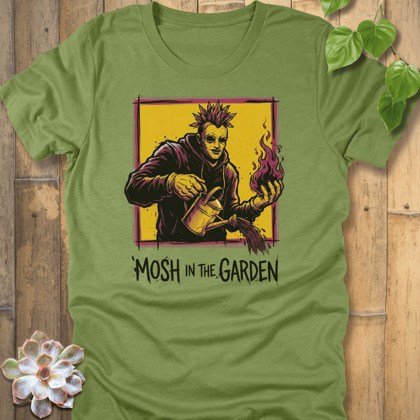 Heather Green / M Mosh In The Garden T-shirt T-Shirt