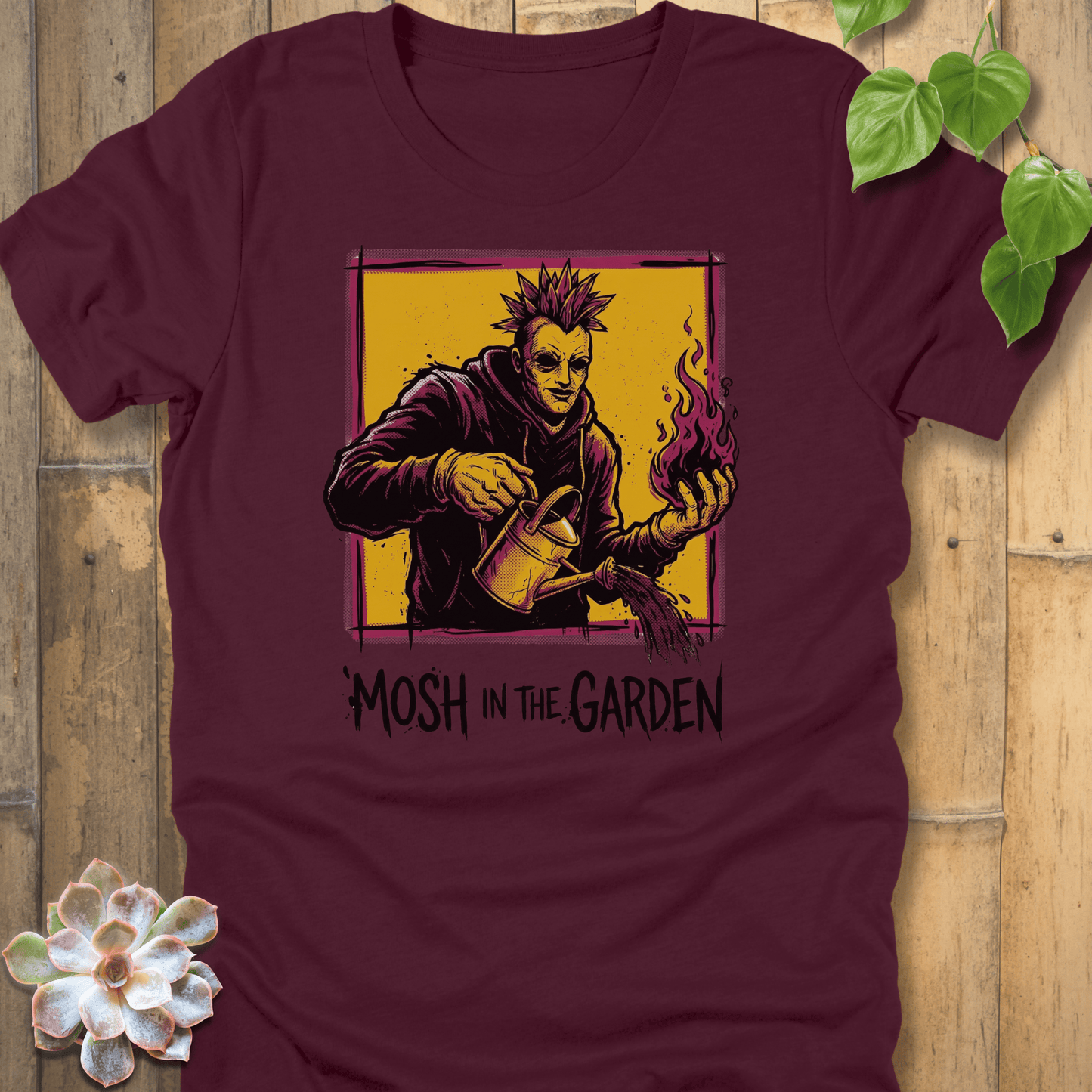 Maroon / S Mosh In The Garden T-shirt T-Shirt