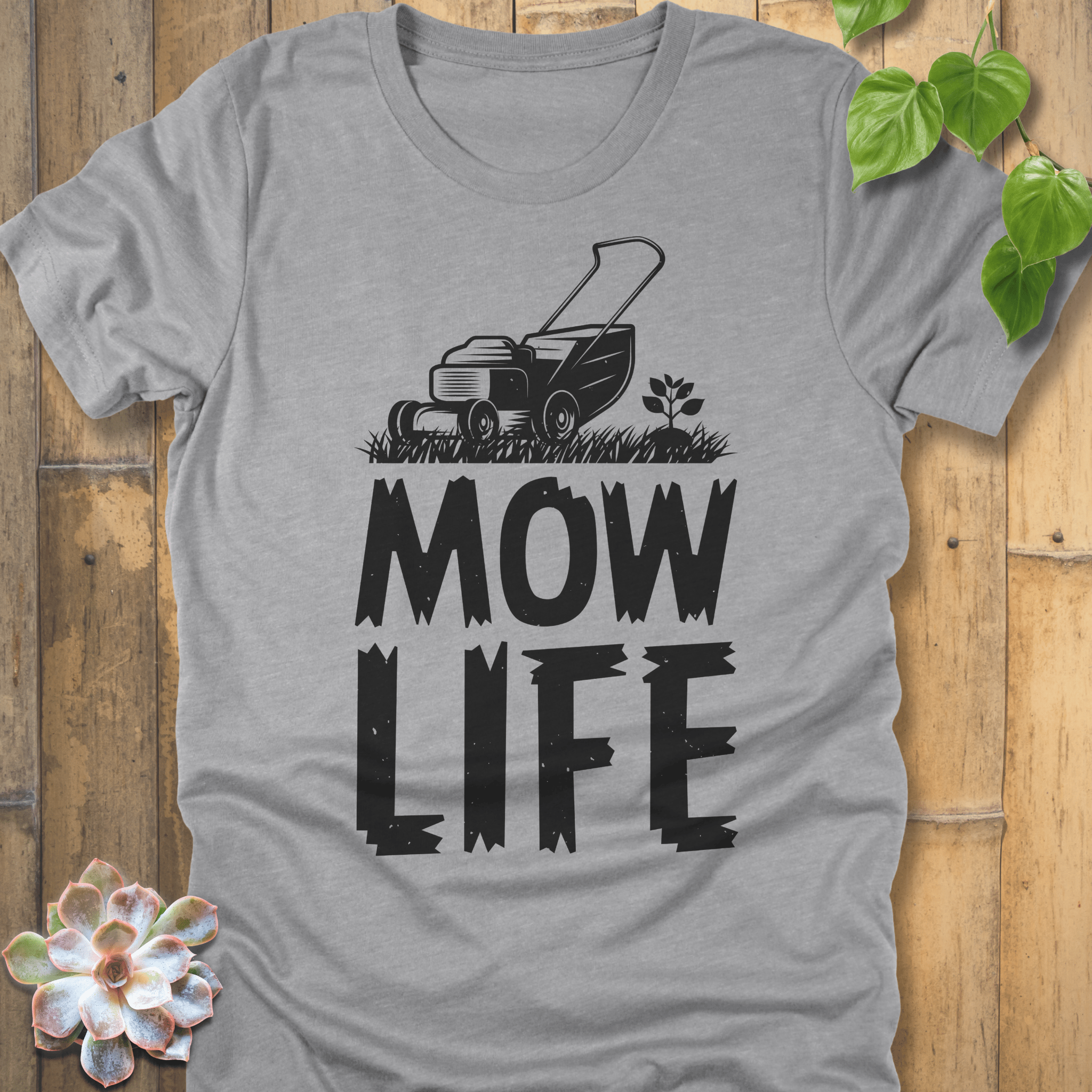Athletic Heather / S Mow Life T-Shirt T-Shirt