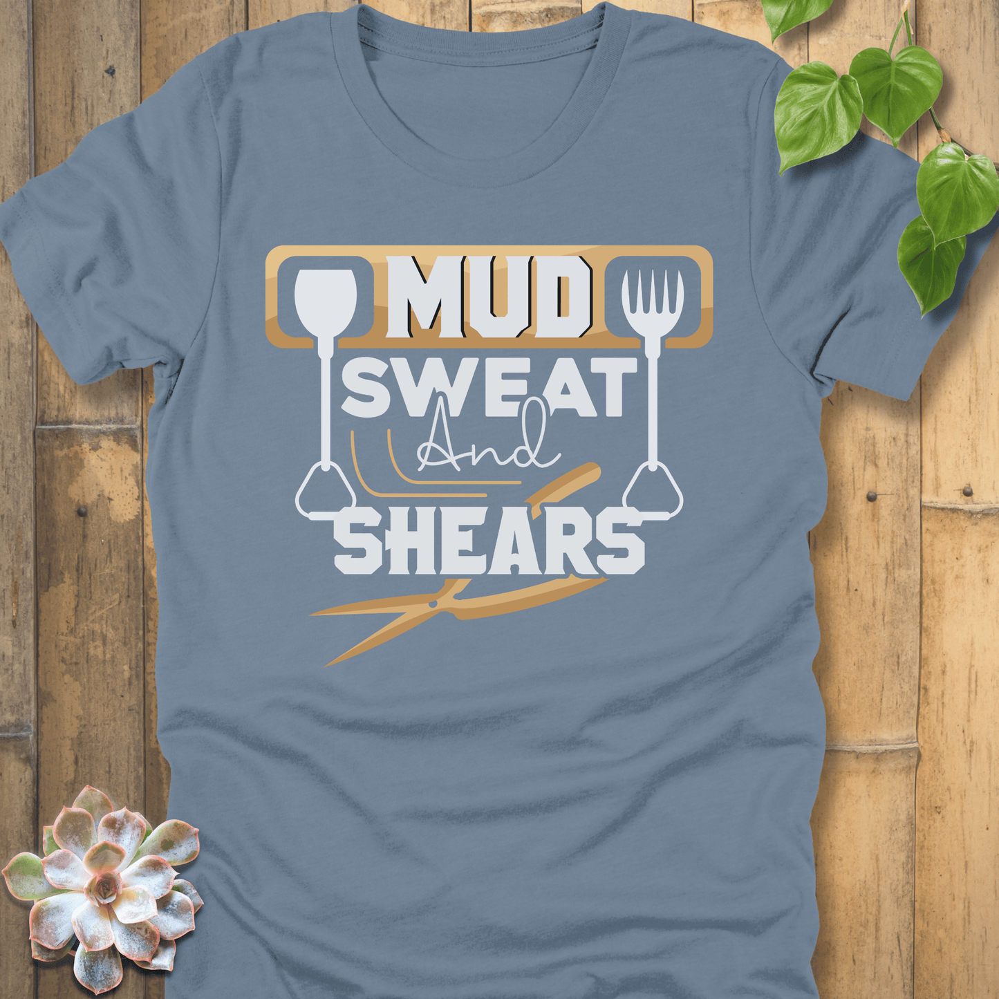 Steel Blue / S Mud Sweat And Shears T-Shirt T-Shirt