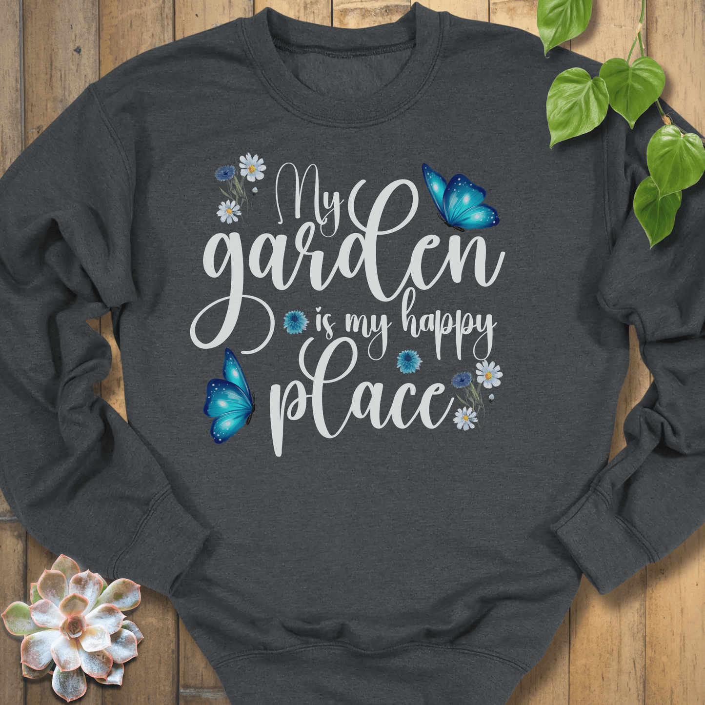 Dark Heather / S My Garden Sweatshirt Sweatshirt