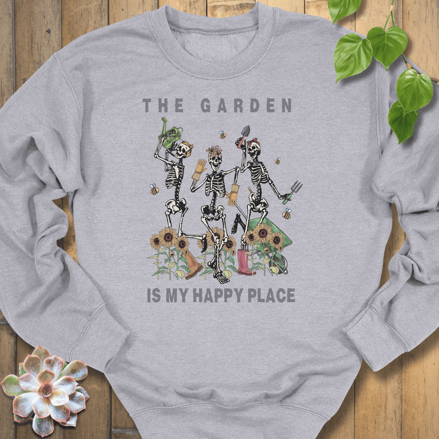 Sport Grey / S My Happy Place Sweatshirt Sweatshirt