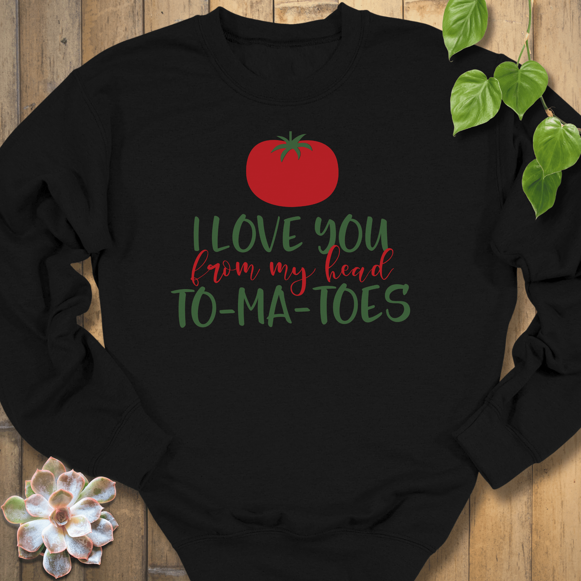 Black / S My Head To-ma-toes Sweatshirt Sweatshirt