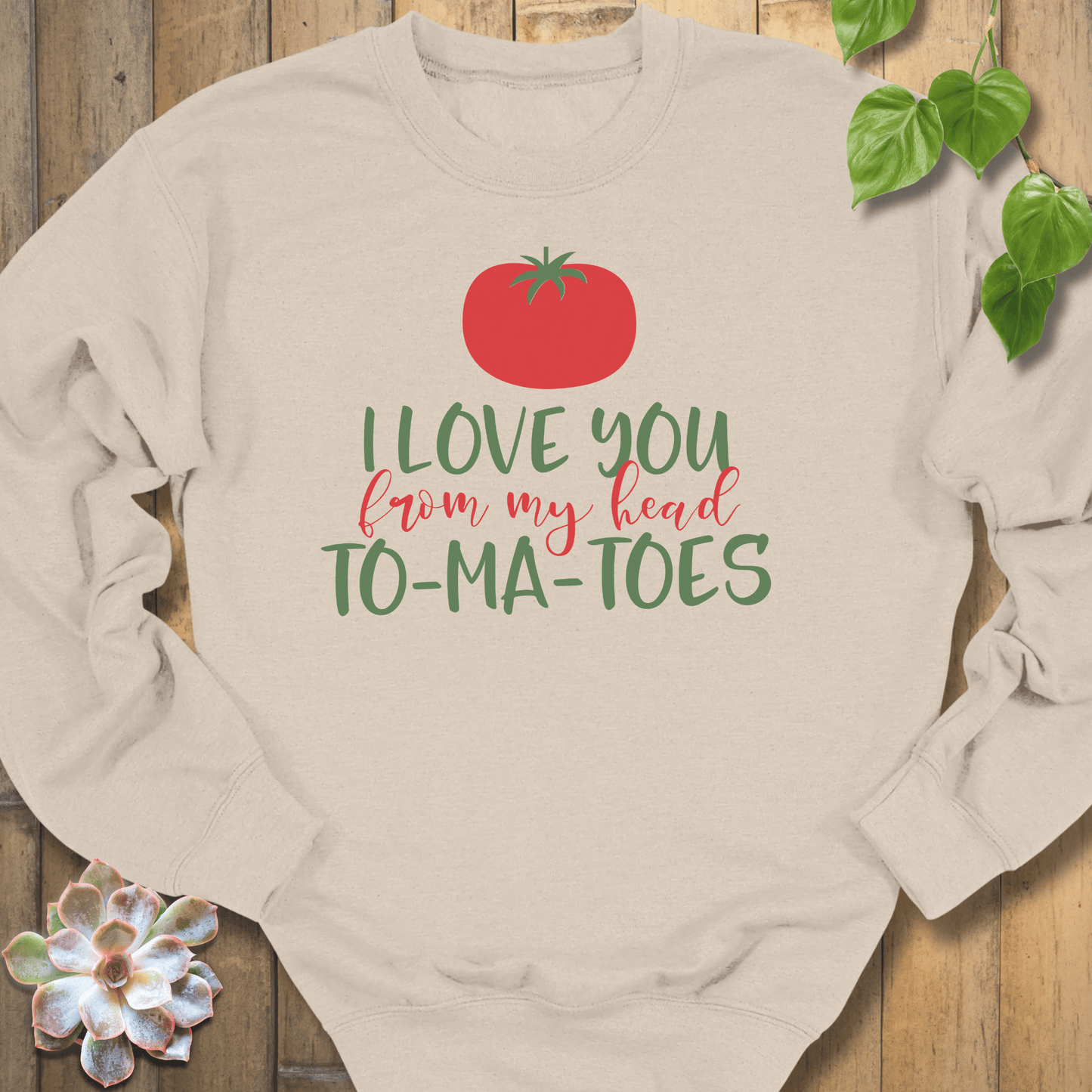 Sand / S My Head To-ma-toes Sweatshirt Sweatshirt