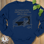 Navy / S My Husband Sweatshirt Sweatshirt