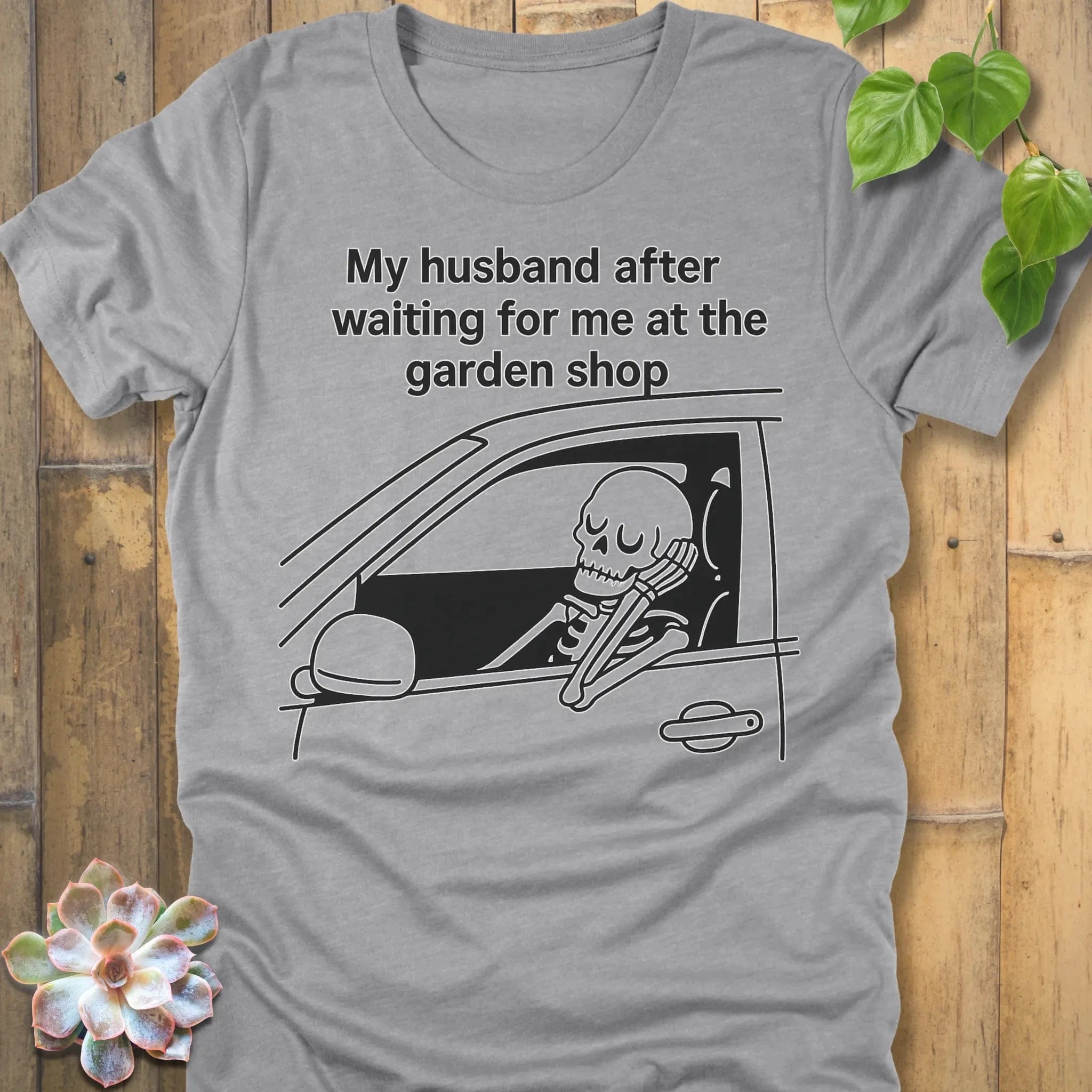 Athletic Heather / S My Husband T-Shirt T-Shirt