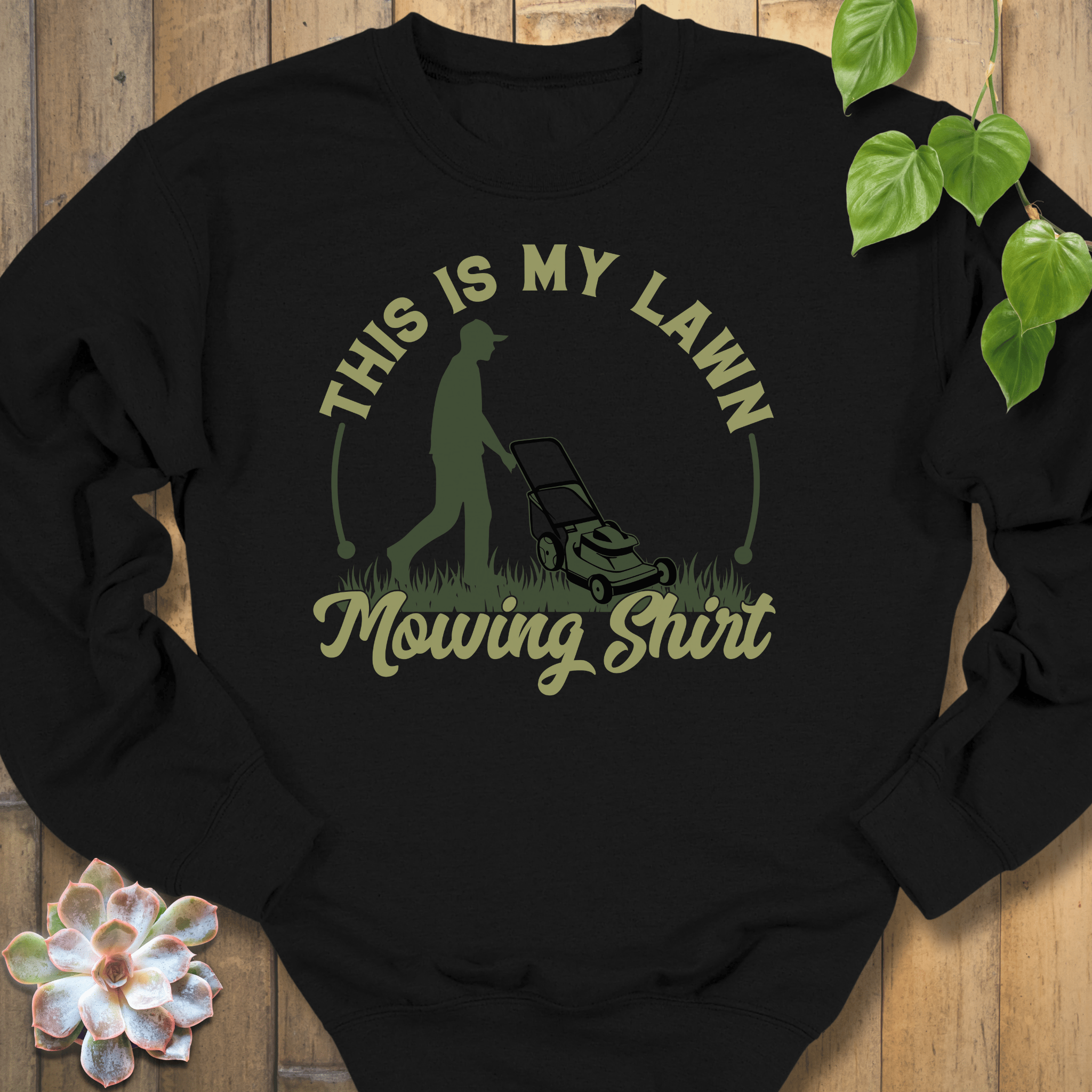 Black / S My Lawn Mowing Sweatshirt Sweatshirt