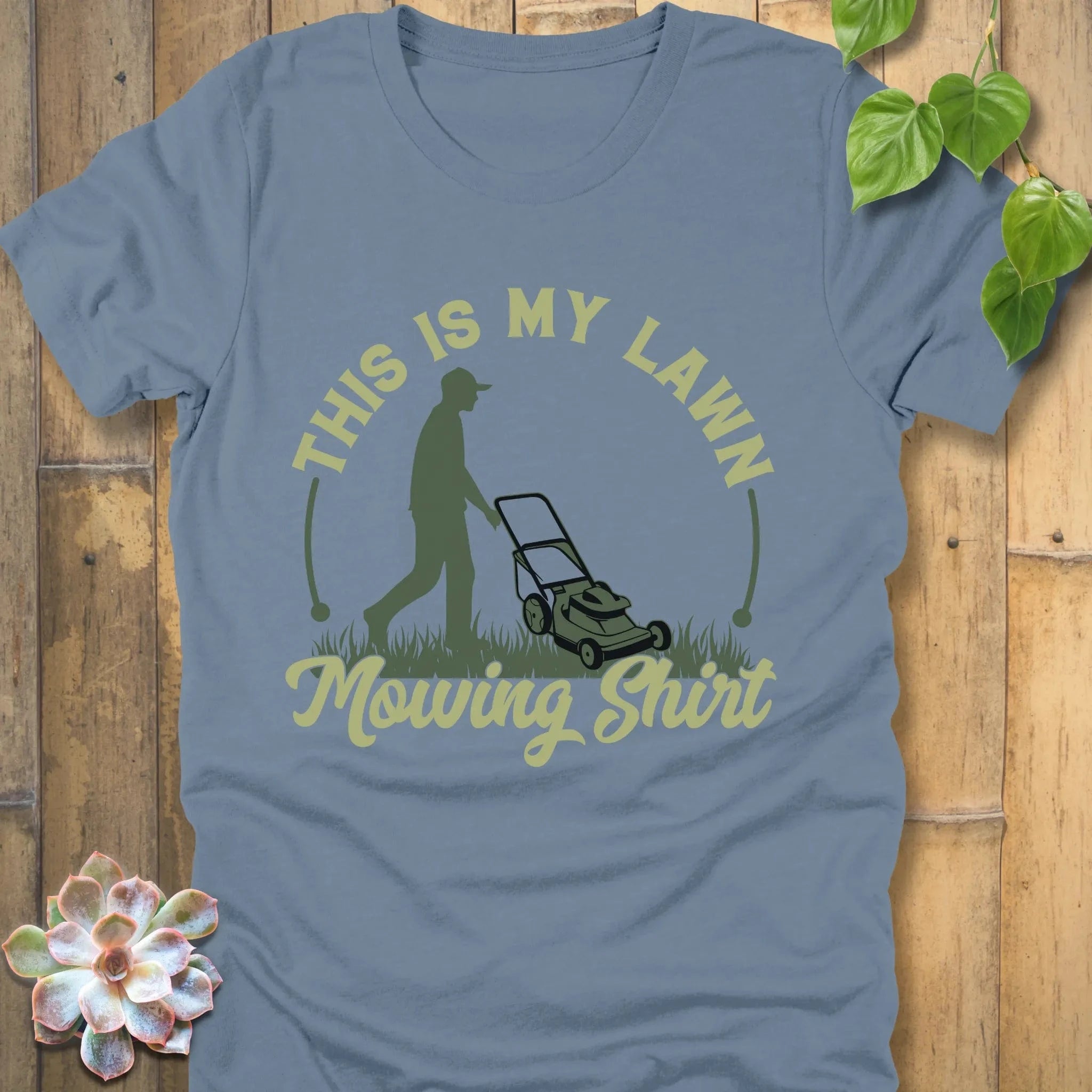 Steel Blue / S My Lawn Mowing T-shirt T-Shirt