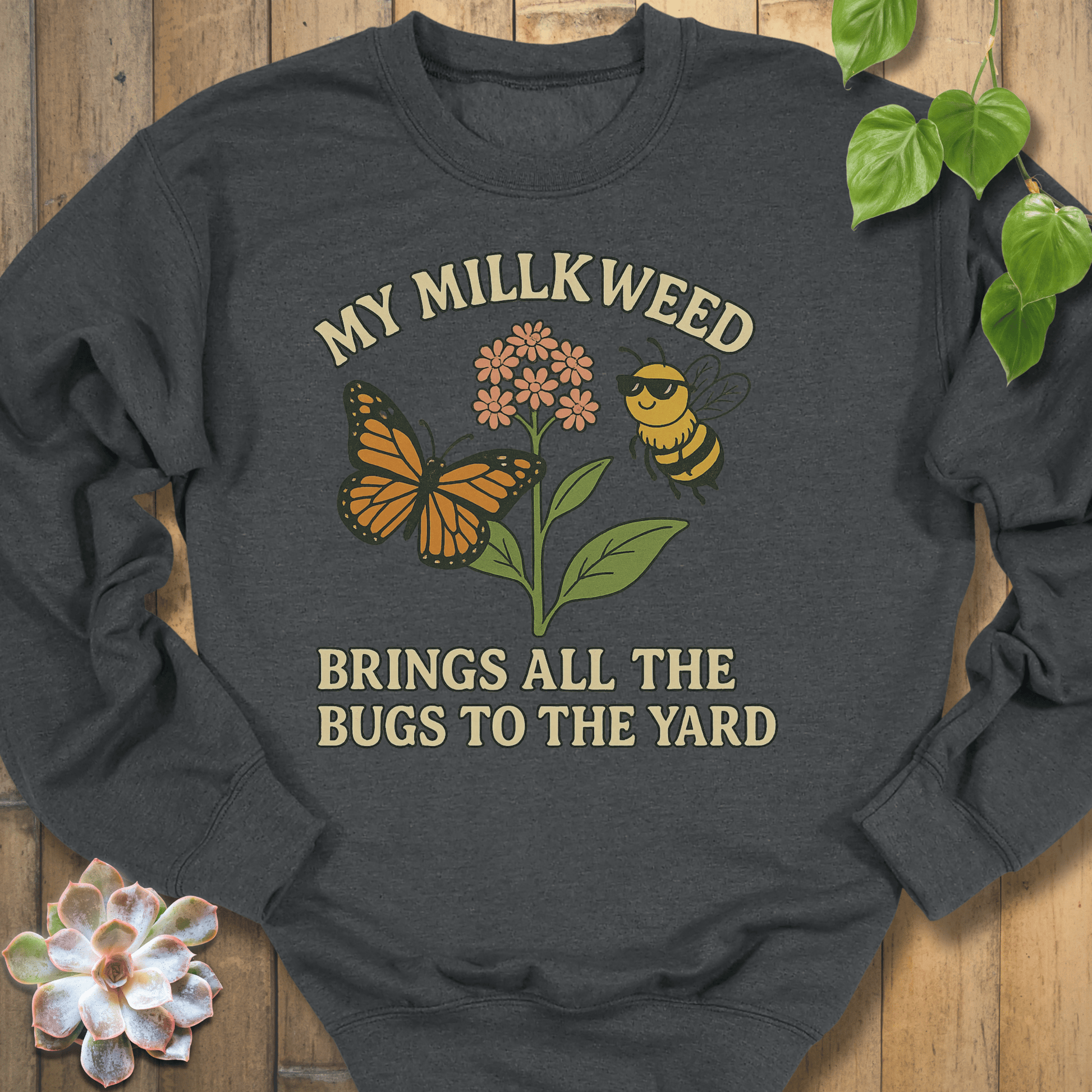 Dark Heather / S My Milkweed Sweatshirt Sweatshirt
