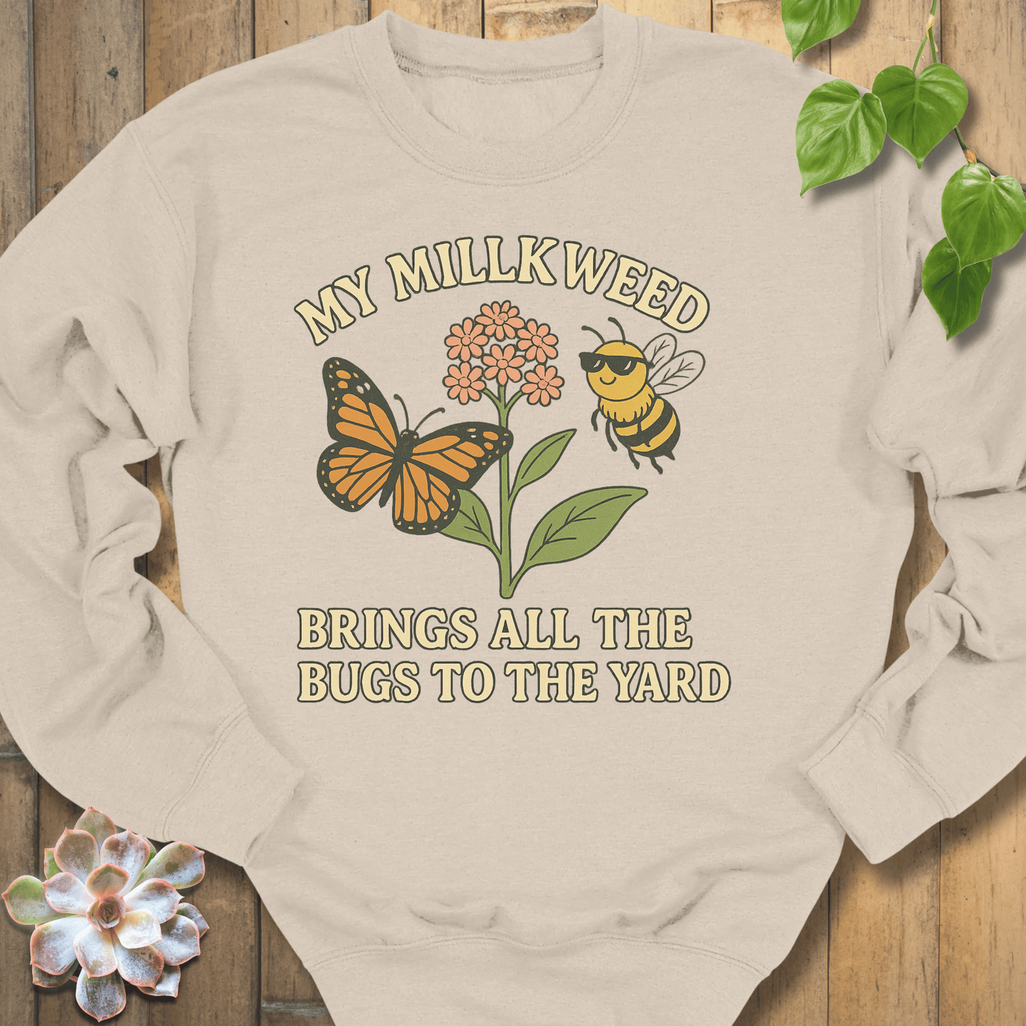 Sand / S My Milkweed Sweatshirt Sweatshirt