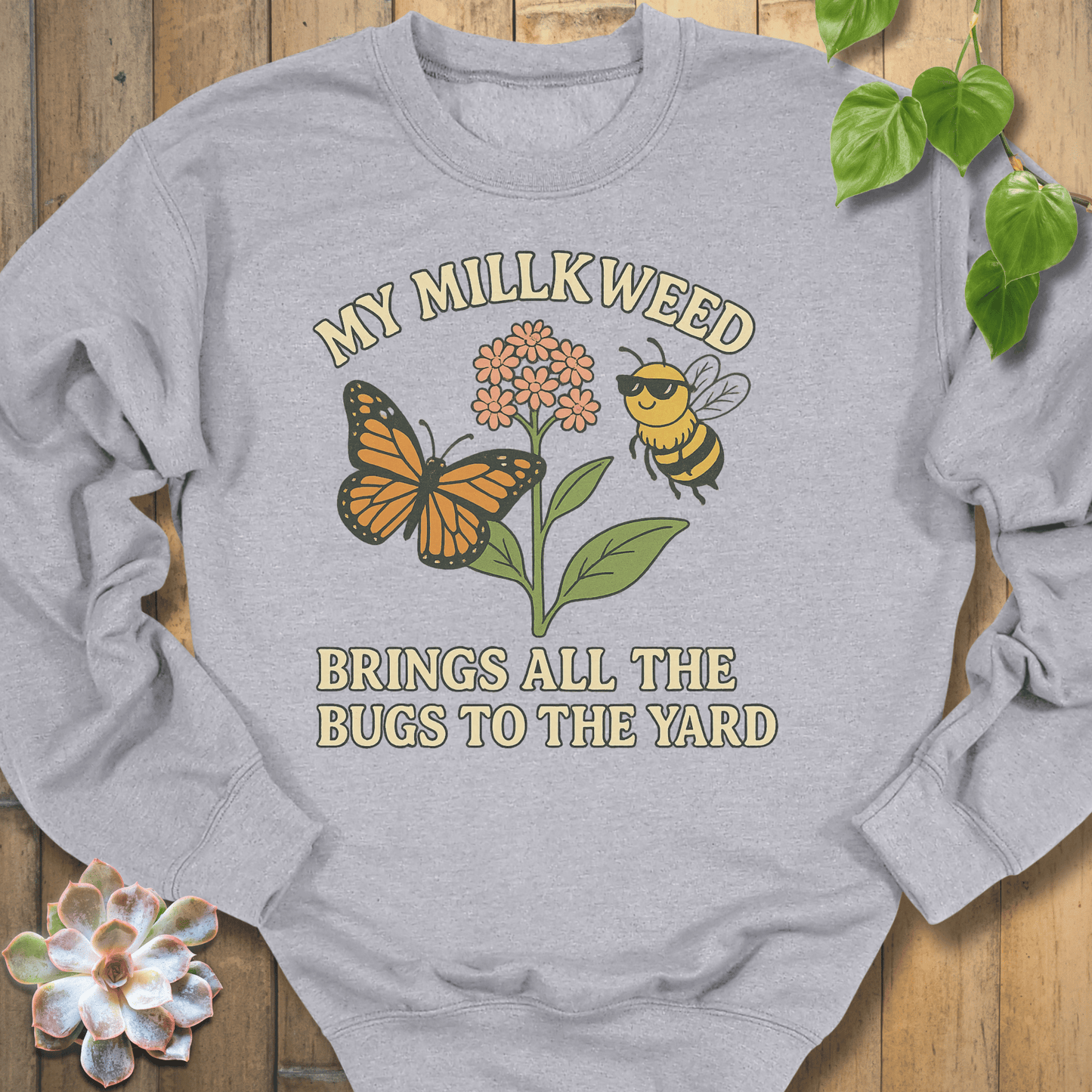 Sport Grey / S My Milkweed Sweatshirt Sweatshirt
