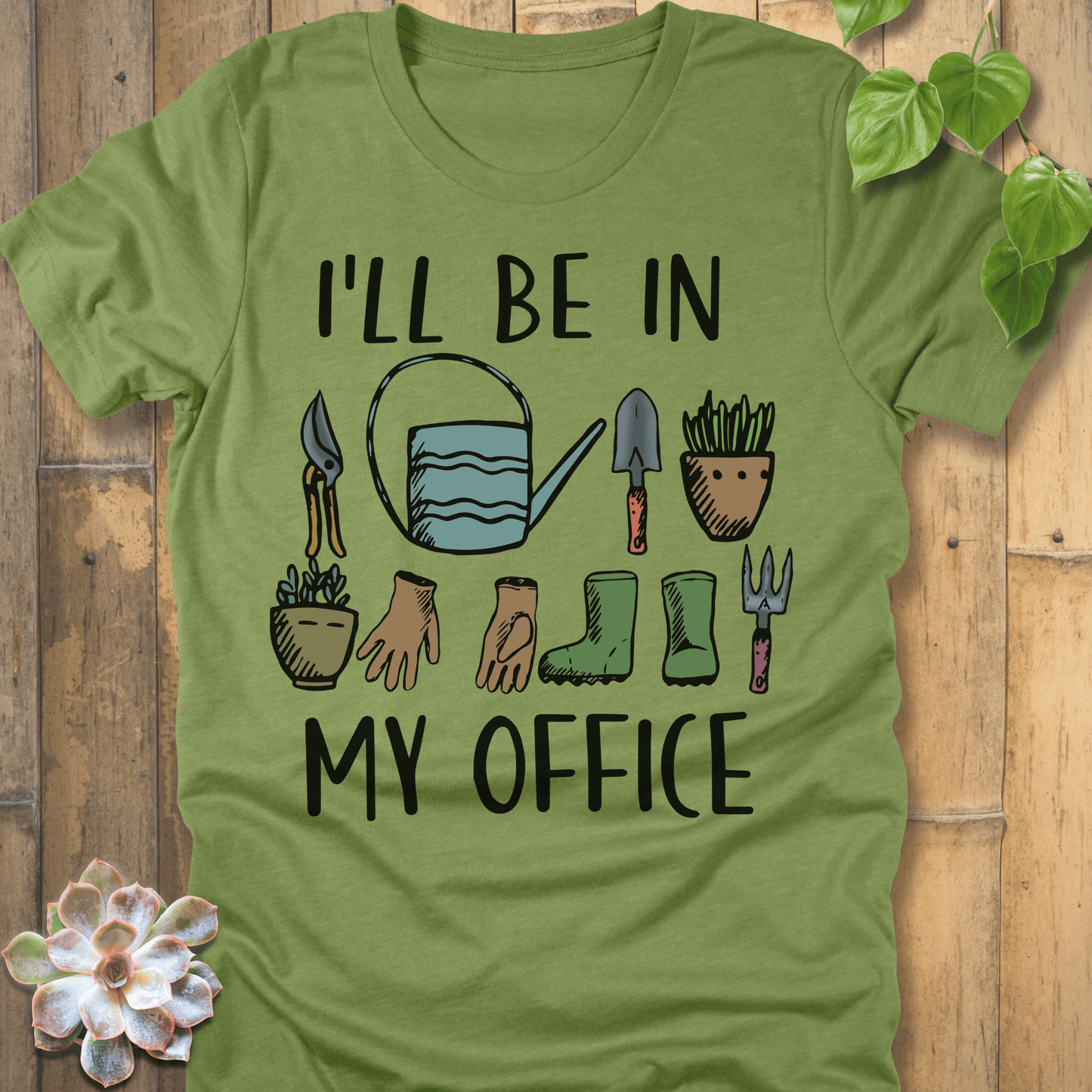 Heather Green / S My Office T-Shirt T-Shirt