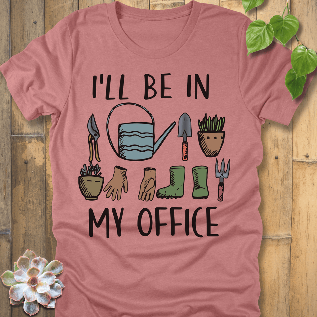 Heather Mauve / S My Office T-Shirt T-Shirt