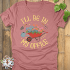 Heather Mauve / S My Office - Wheelbarrow T-Shirt T-Shirt